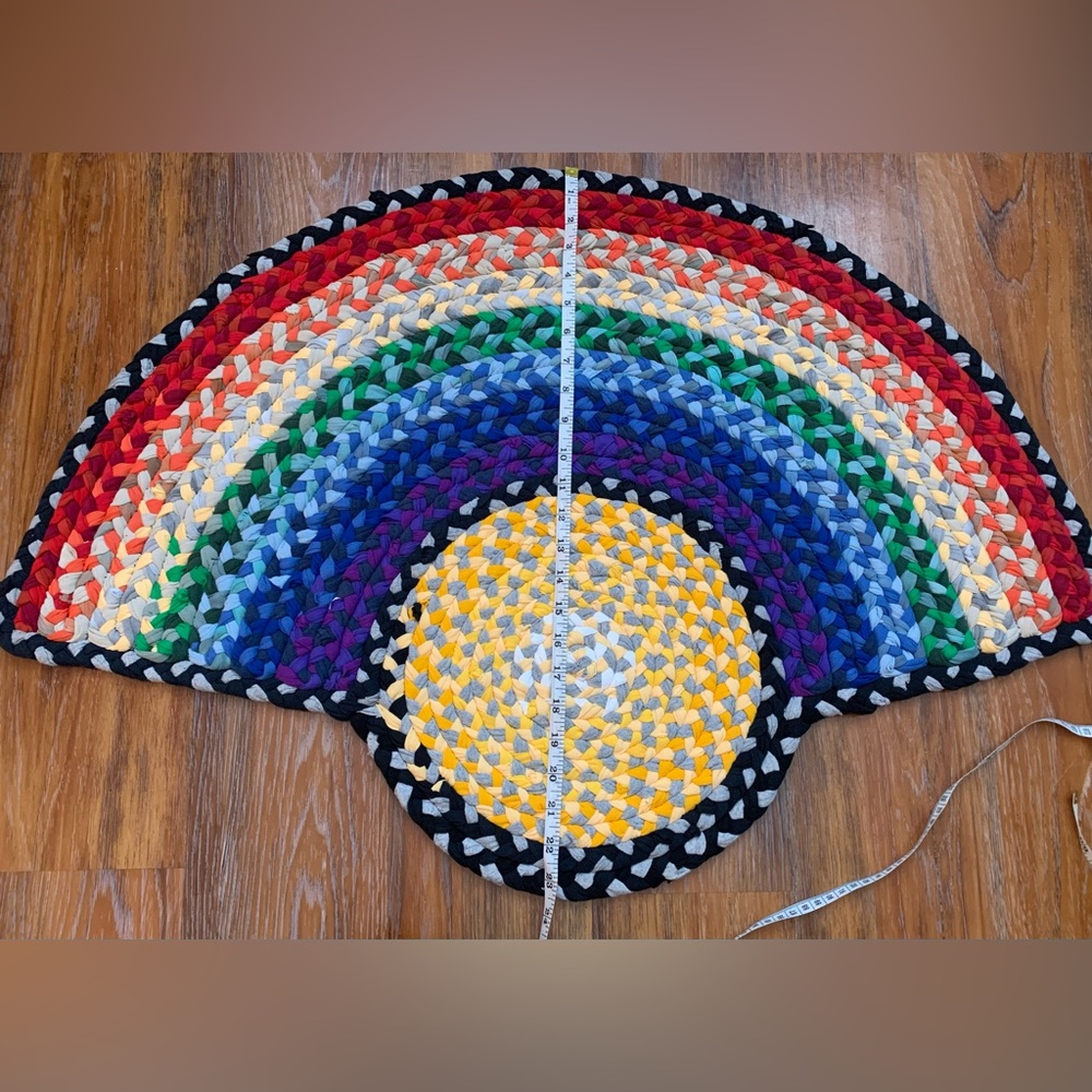 🌈Rainbow Handbraided Rug 🔆 - Picture 11 of 16